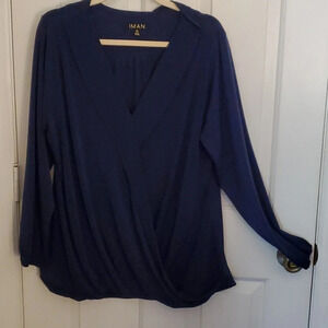 Iman Womens Long Sleeve Top